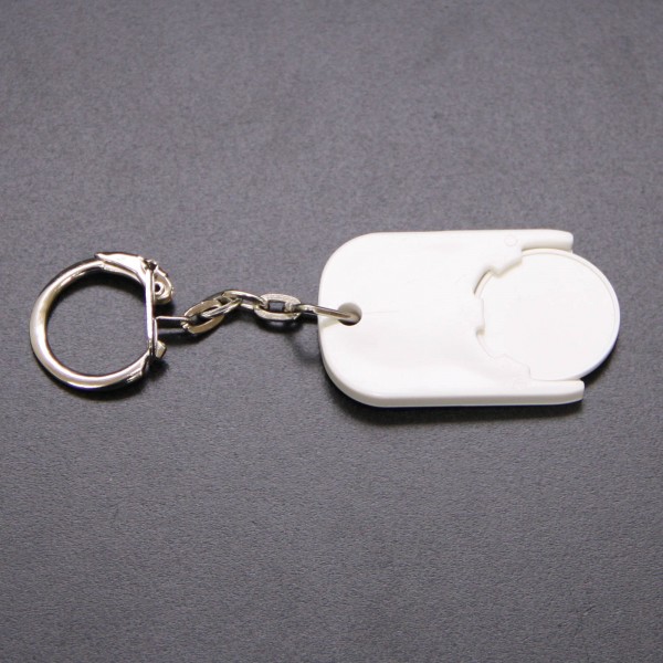 Schlüsselanhänger Chiphalter mit Chip Weiß