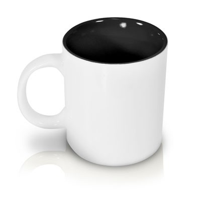 Kaffeebecher BiColor schwarz